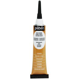 Konturówka do szkła/ceramiki Pebeo Cerne Relief 20ml, Złota/Vermeil Gold